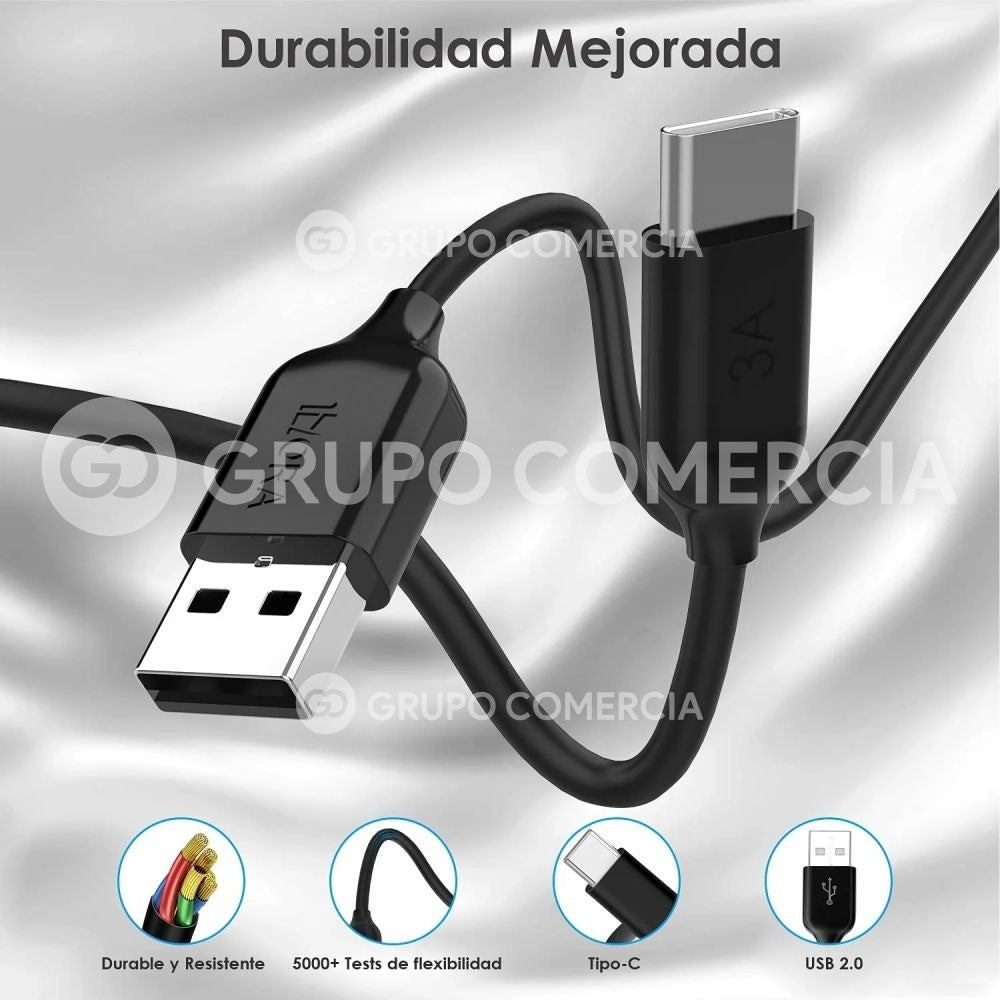 Cargador Carga Rapida Qualcom Usb A Tipo C Original 1Hora