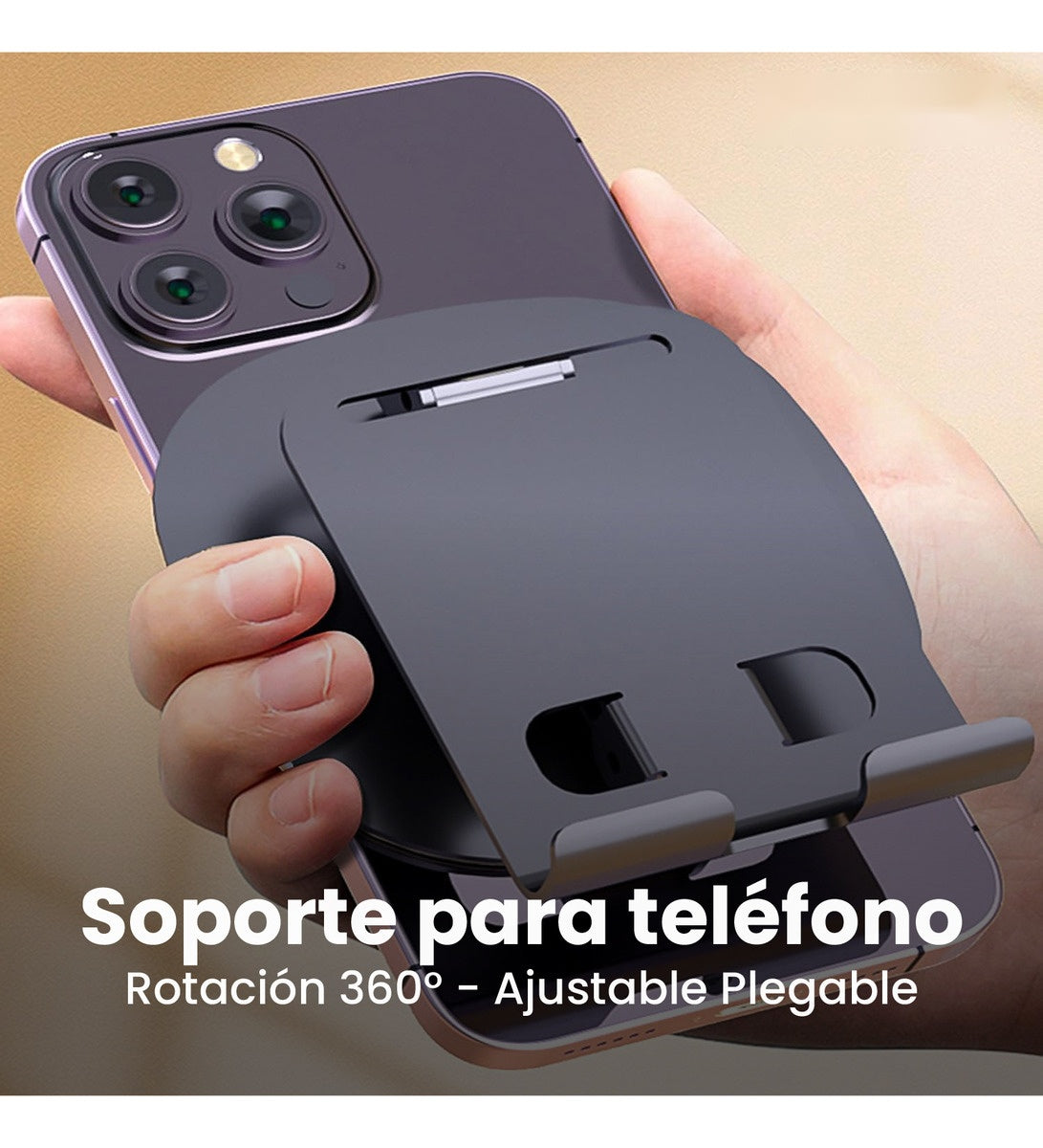 Base Soporte Para Celular Tablet Metalico Con Rotacion 360 Oficina Corporativo