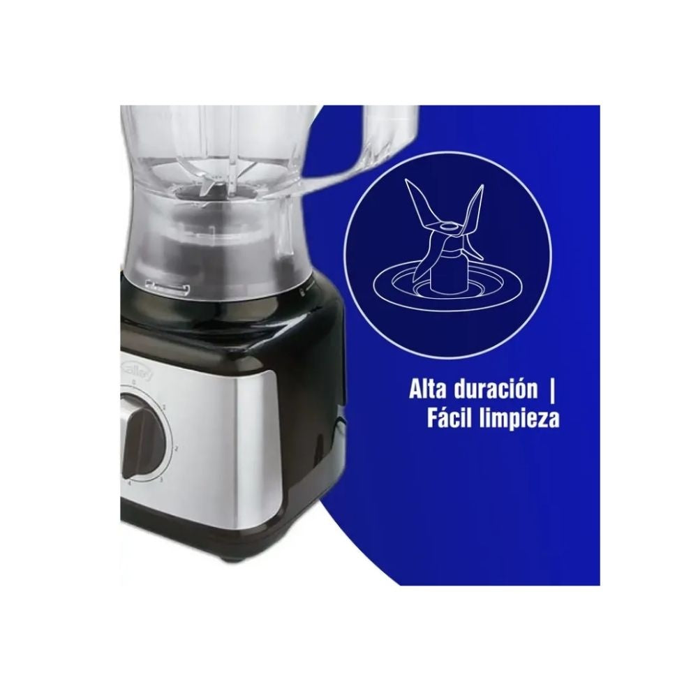 Licuadora Kalley 1.5L Vaso Plastico 5 Velocidades Alta Potencia