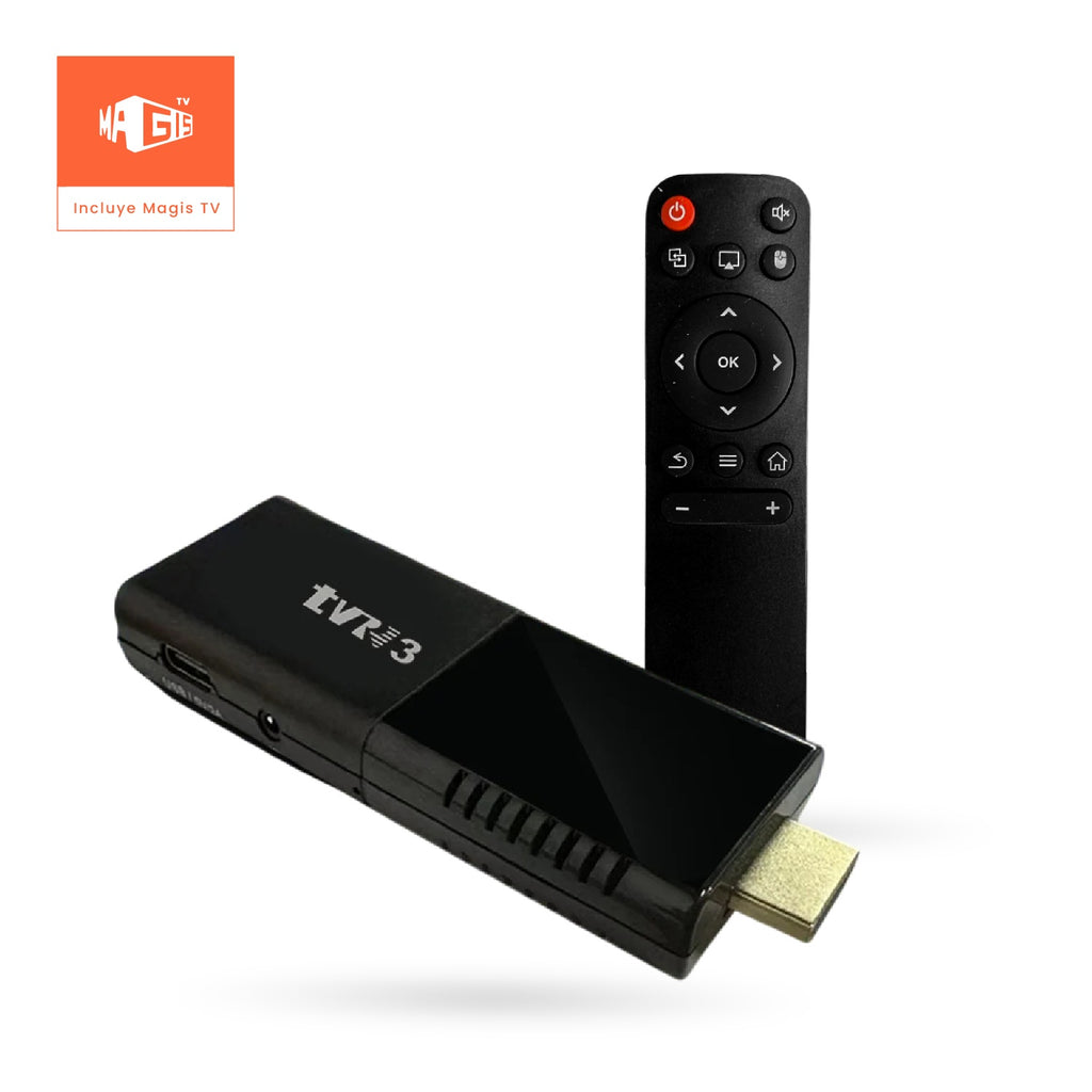 Android Tv Stick 4K Hdmi Con Magis Tv, Wifi, Netflix Y Apps Streaming