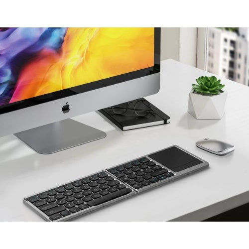 Teclado Bluetooth Keyboard Laptop Celular Touch Mouse