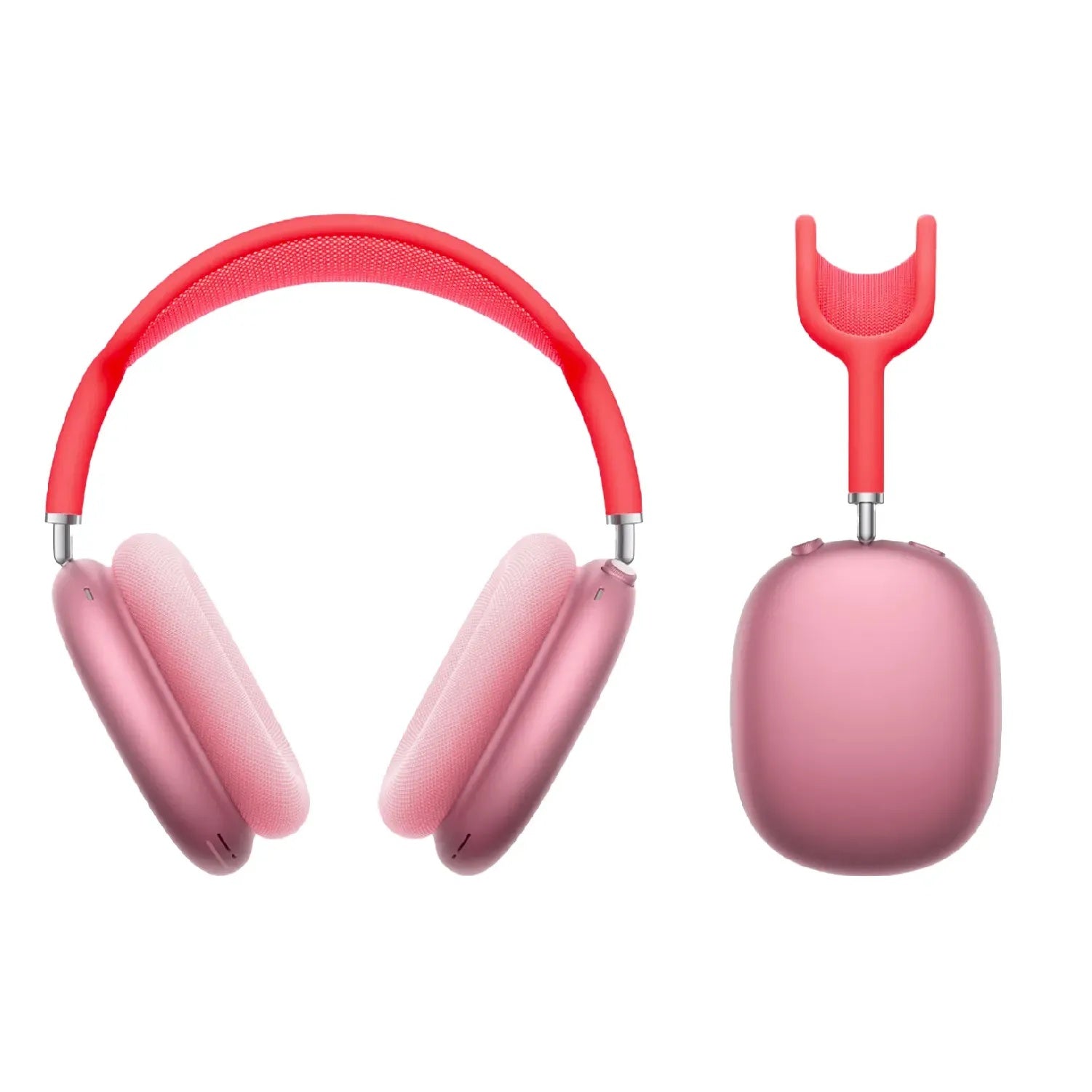 Audifonos Airpods Max 1.1 Replica Magnetica Full Sonido Bluetooth Estuche Rojo