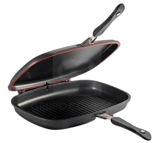 Sarten Doble Parrilla Italiano Desini 36 Cm Antiade Original