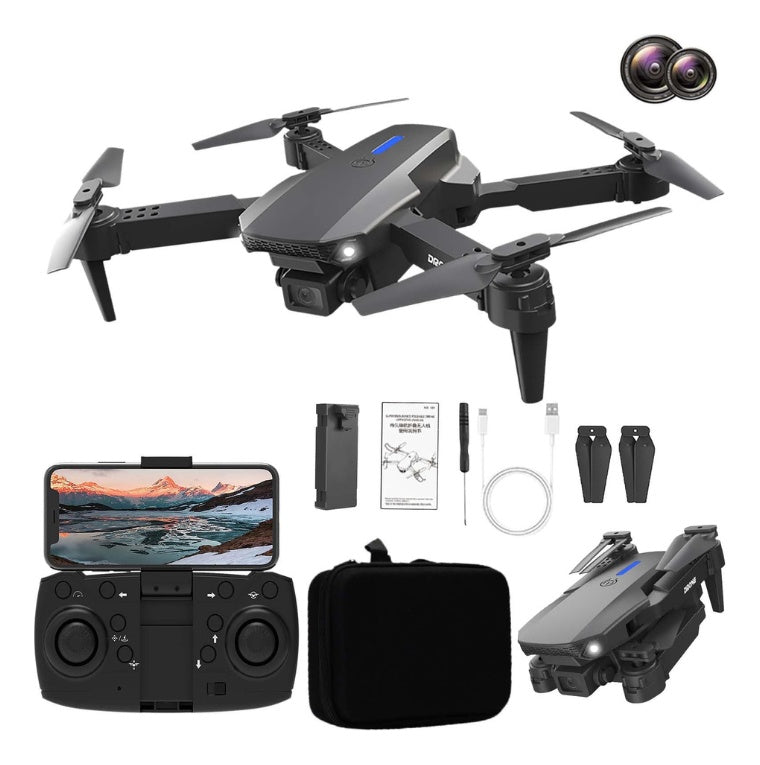 Drone Juguete Para Principiantes Doble Camara Estuche