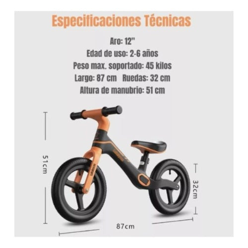 Bicicleta De Equilibrio Para Ninos Paseador Push Bike