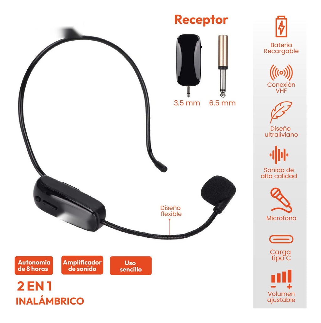 Microfono Inalambrico Profesional Conferencia Bluetooth 5.0