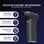 Soplador Aire Portatil Electrico 110.000 Rpm 4 Velocidades Limpieza