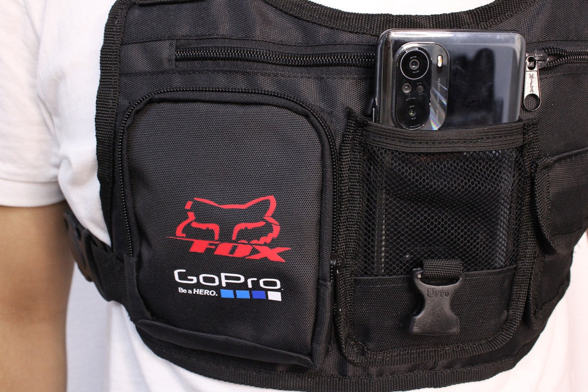 Pechera Para Motociclista Multifuncion Porta Celular