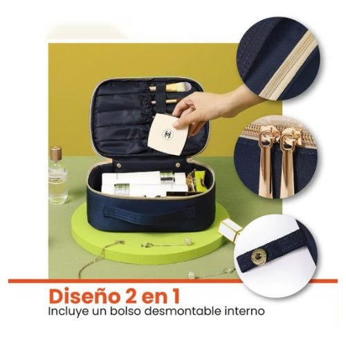 Cosmetiquera Neceser Organizador Maquillaje Para Bolso