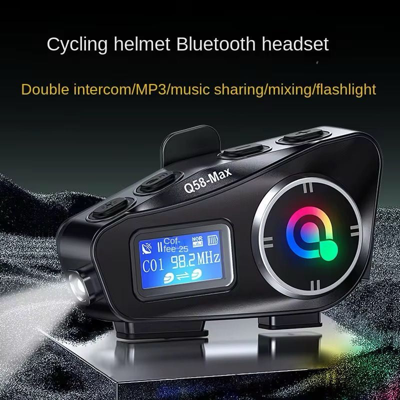 Intercomunicador Para Casco Motociclista Q58 Max Digital Inn Bike Ip65