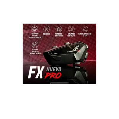 Intercomunicador Moto Freedconn Fx Pro Bluetooth Mesh 8 Riders Impermeable Ip67