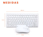 Teclado Con Mouse Diseno Slim Universal Receptor Usb Compatible Con Pc Laptop Tablet