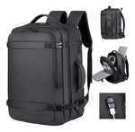 Maleta Bolso Morral Ejecutivo Universitario Para Laptop Pc Con Puerto Usb Premium Gris