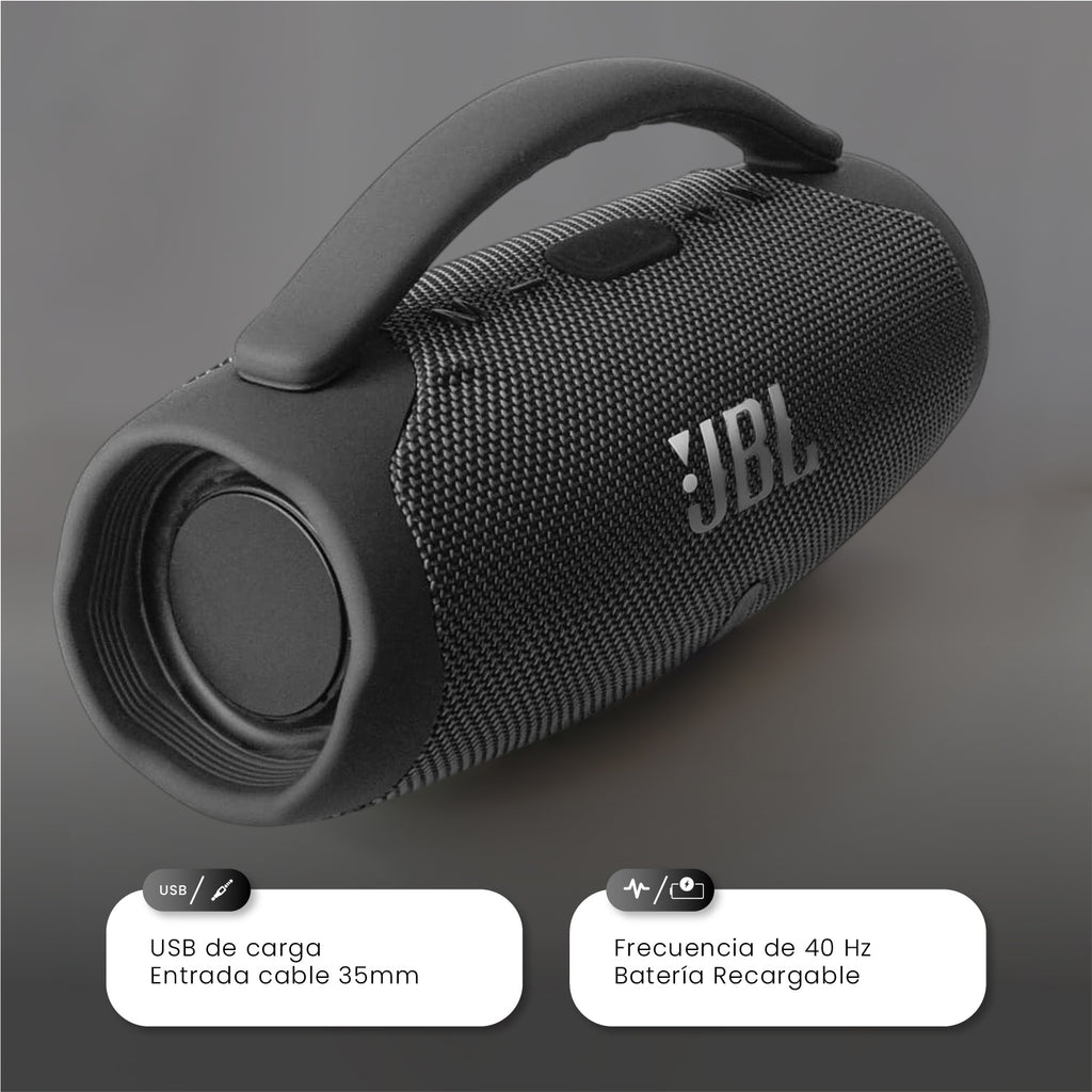 Parlante Mini Boom Box Bluetooth Jbl Inalambrico Gray Replic 1.1 Innovo