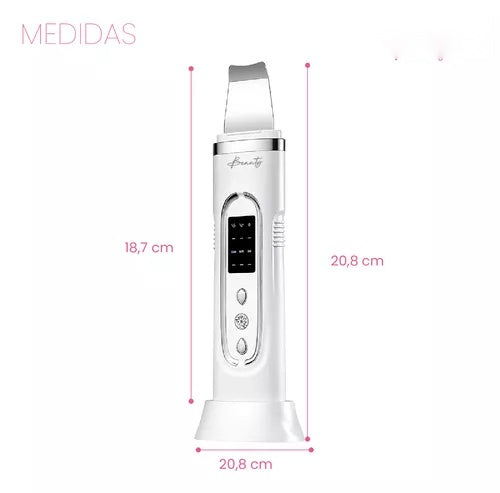 Combo Espatula Extractora Espinillas Limpieza Ultrasonica + 2 Bandas Diadema Cabello