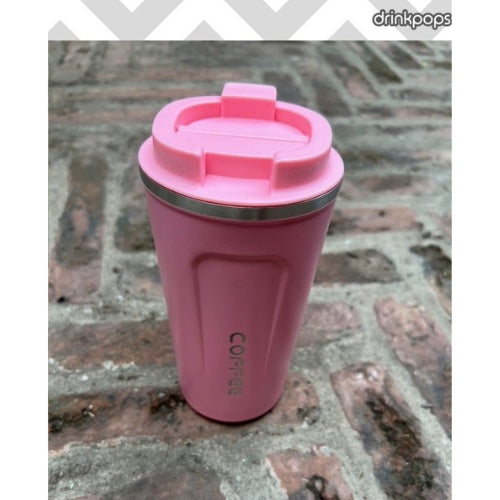 Vaso Termico Para Cafe Acero Inoxidable Premium Color Rosa Coffee