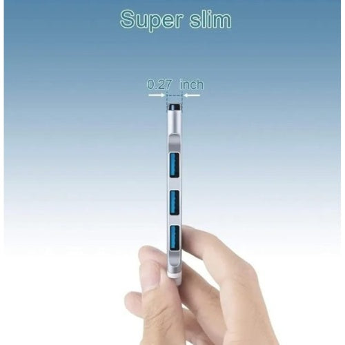 Hub Multipuertos Usb 3.0 Carcaza Aluminio 4 Puertos Fino