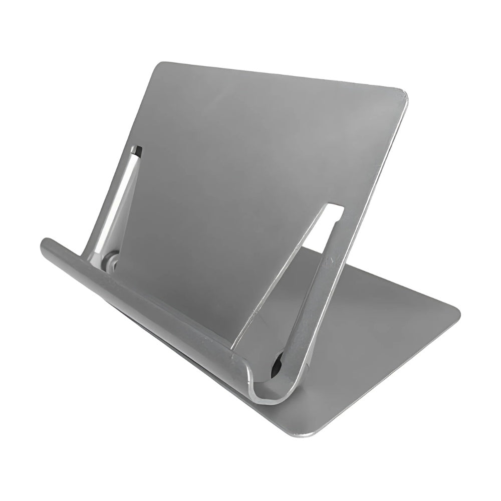 Base Soporte Para Celular Tablet Holder Escritorio 360 Inclinacion Acero Inoxidable Plegable