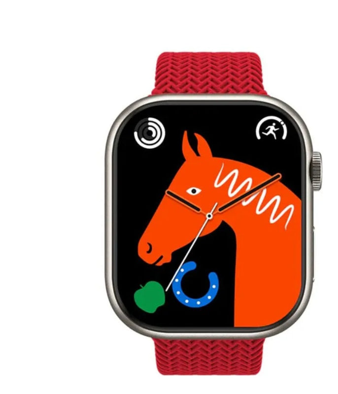 Reloj Smartwatch Mobulaa H9 Plus Pulso Rojo Amoled Sport Llamadas Notificaciones
