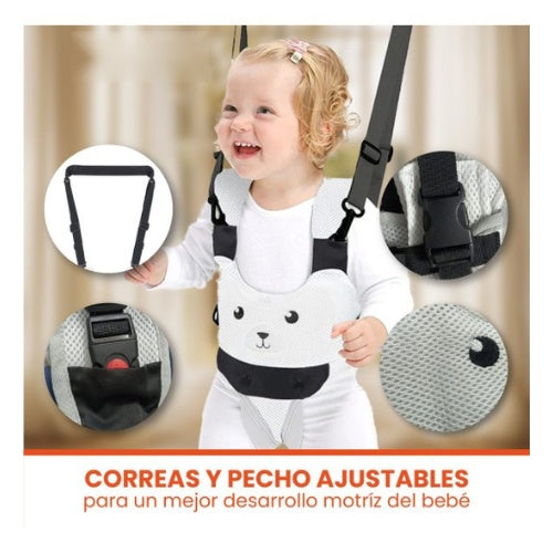 Arnes Correa Caminador Bebes Seguro Para Ninos Negro Primeros Pasos