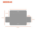 Protector De Sofa De 3 Puestos Doble Cara Semi Impermeable