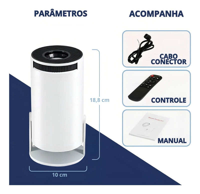 Mini Proyector Inteligente Magicubic Hy300 Wi-Fi Con Android 11 | Usb Hdmi Bluetooth | 130 Pulgadas De Calidad Pura