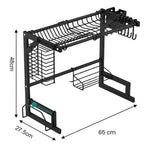 Platero Organizador De Loza Escurridor Metalico Ahorrador