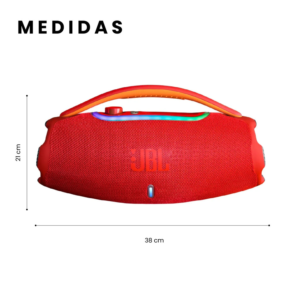 Parlante Grande Potente Jbl Boom Box 3 60W Bluetooth Rojo Mega Bass Imitacion
