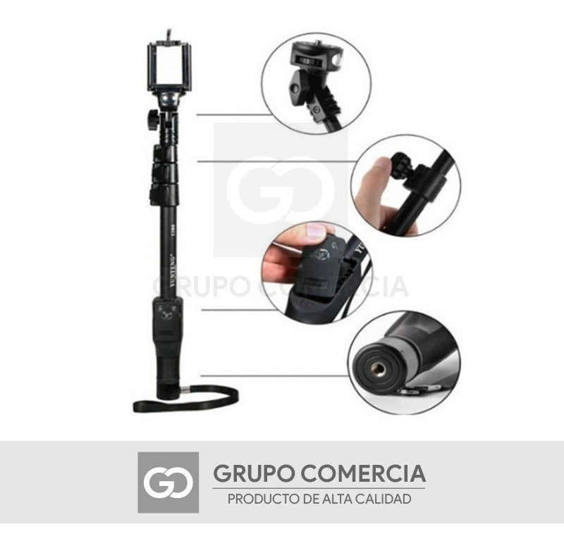 Selfie Stick Bluetooth 1,2M Profesional Para Celular O Camara