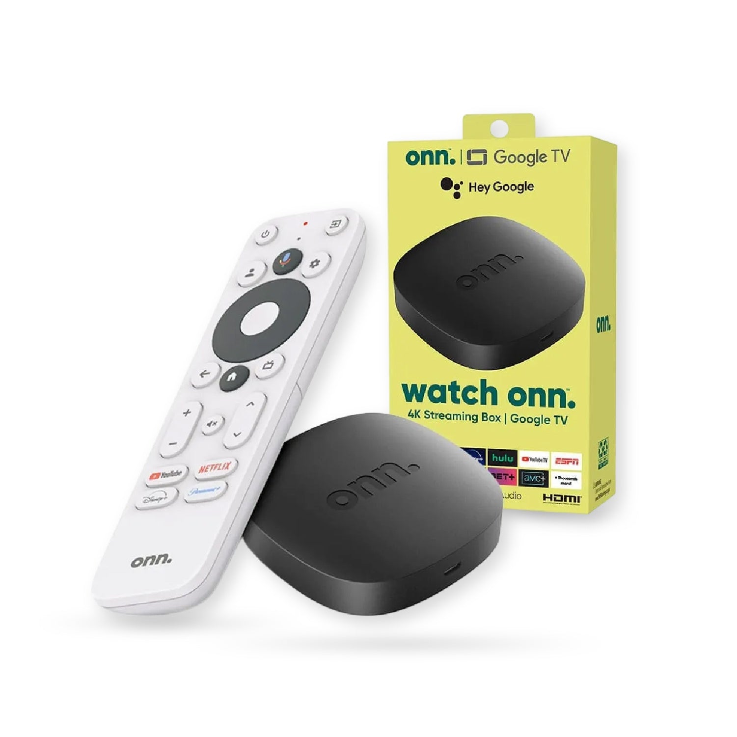 Watch Onn 4K Android Tv Con Magic Tv Instalado Streaming Ultra Hd + Canales Premium Control Por Voz Y Chromecast