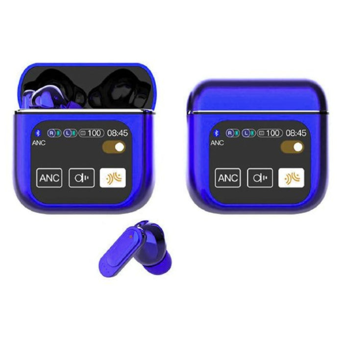 Audifonos Bluetooth Azul 5Ta Generacion Cancelacion Ruido Pantalla