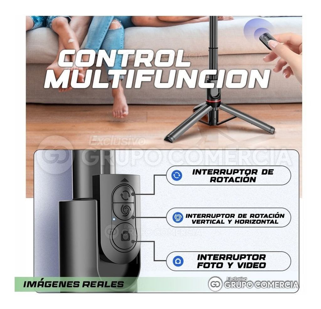 Gimbal Estabilizador Celular Robotico Tripode Selfie 5 En 1