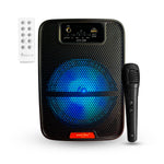 Parlante Cabina 6.5 Pulgadas Sonido Con Microfono Luces Led Recargable 100W Pmpo
