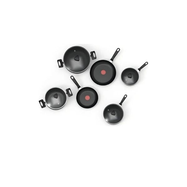 Bateria De Cocina Antiadherente Imusa Colors 10 Piezas Negra Con Tapa