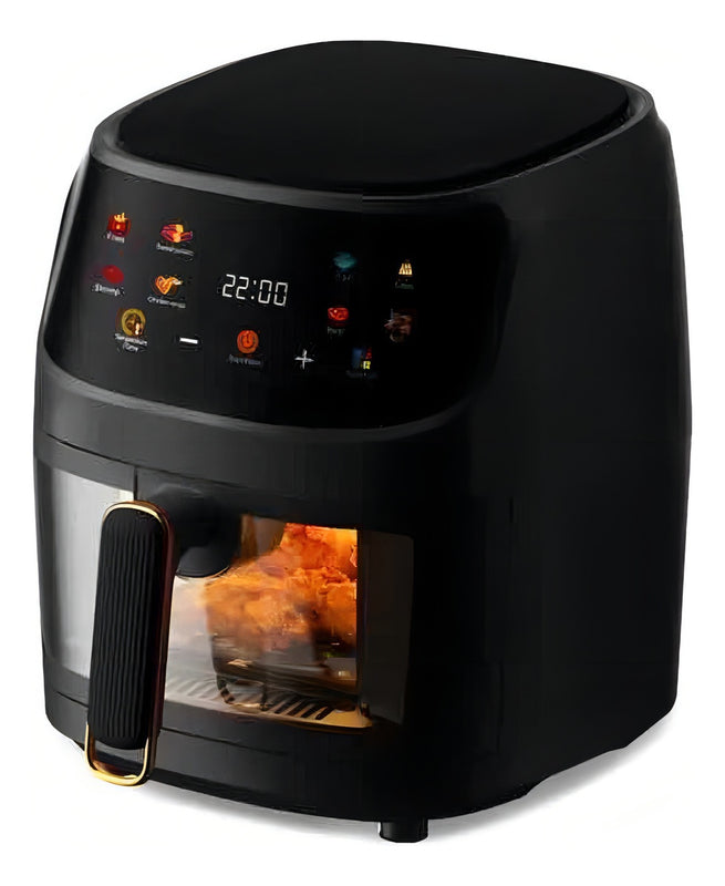 Electrica 8L Freidora De Aire Sin Aceite Horno Visua 2400W Color Negro