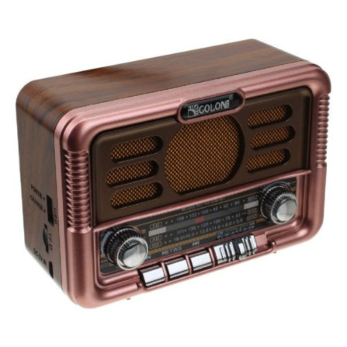 Radio Clasico Am Fm Bluetooth Con Panel Solar Tws