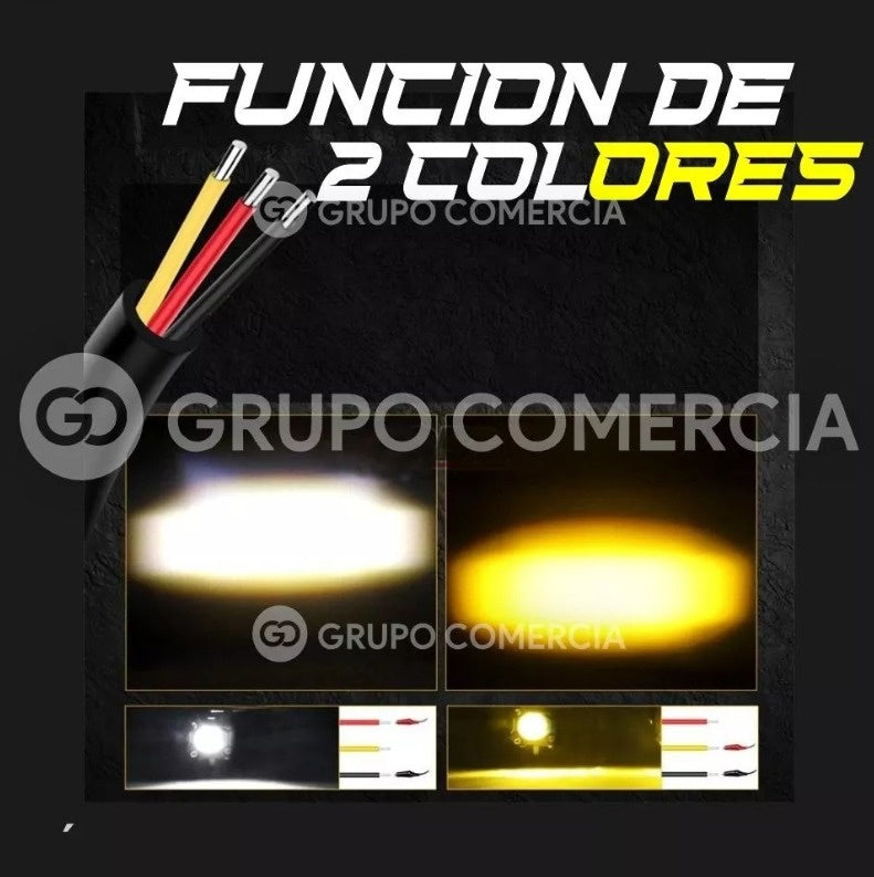 Par Exploradoras Moto Carro Turbo Led 12.000 Lm Largo Alance