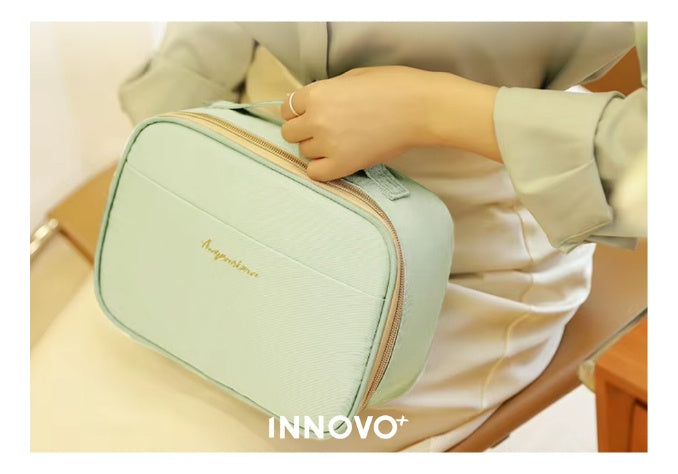 Cosmetiquera Para Dama Organizador Maquillaje Neceser Verde Claro