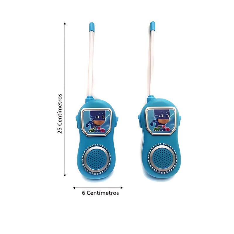 Walkie Talkie Juguete Pj Mask Ninos Par Intercomunicadores X2