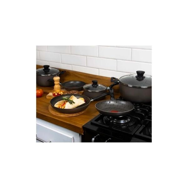 Bateria De Cocina Imusa 9 Piezas Antiadherente Ollas Y Sartenes Con Tapas