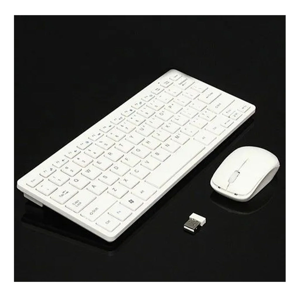 Combo Teclado Mouse Inalambrico Mini Tipo Mac Protec Teclado