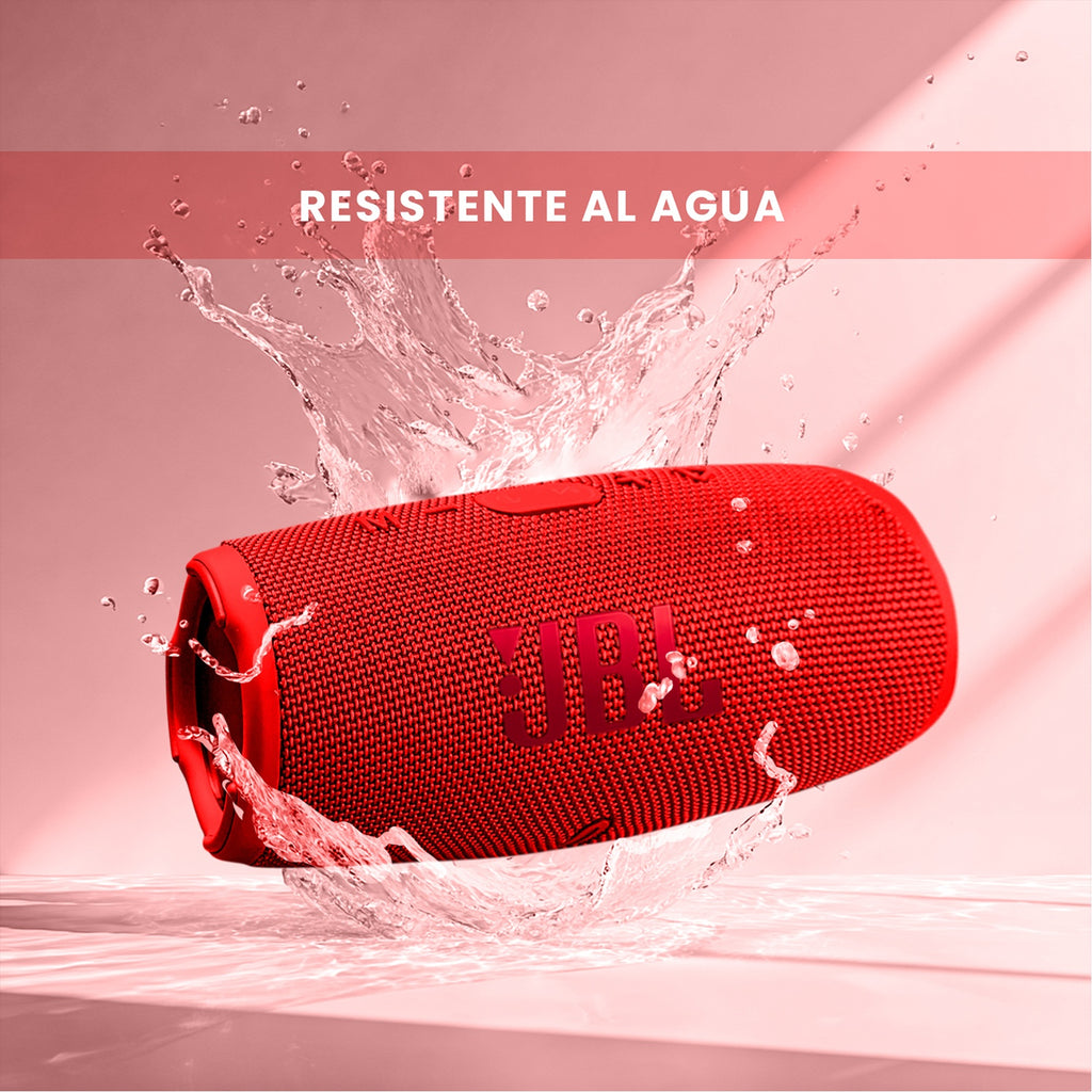 Parlante Jbl Charge 5 Replica 1.1 - Sonido Potente, Bluetooth, Portatil Rojo