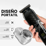 Afeitadora Electrica Inalambrica + Mini Shaver De Regalo + Estuche De Viaje