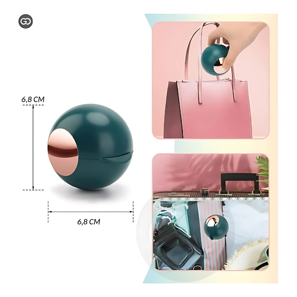 Combo Esfera Rodillo Silicona Quita Pelos + Cepillo Masaje Mascotas Vapor