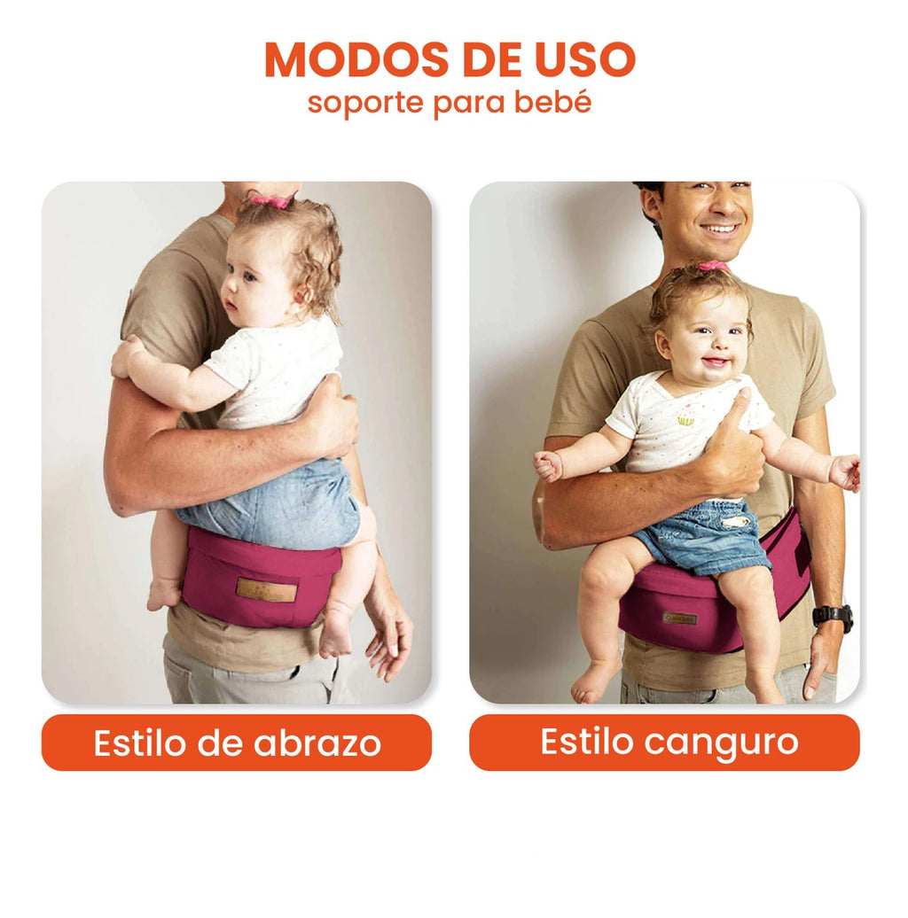 Cargador Canguro Ergonomico Para Bebes Ninos De 0 A 4 Anos Vinotinto Innovo