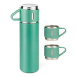 Termo 500Ml Acero Inoxidable Termico +3 Tazas Estuche Regalo