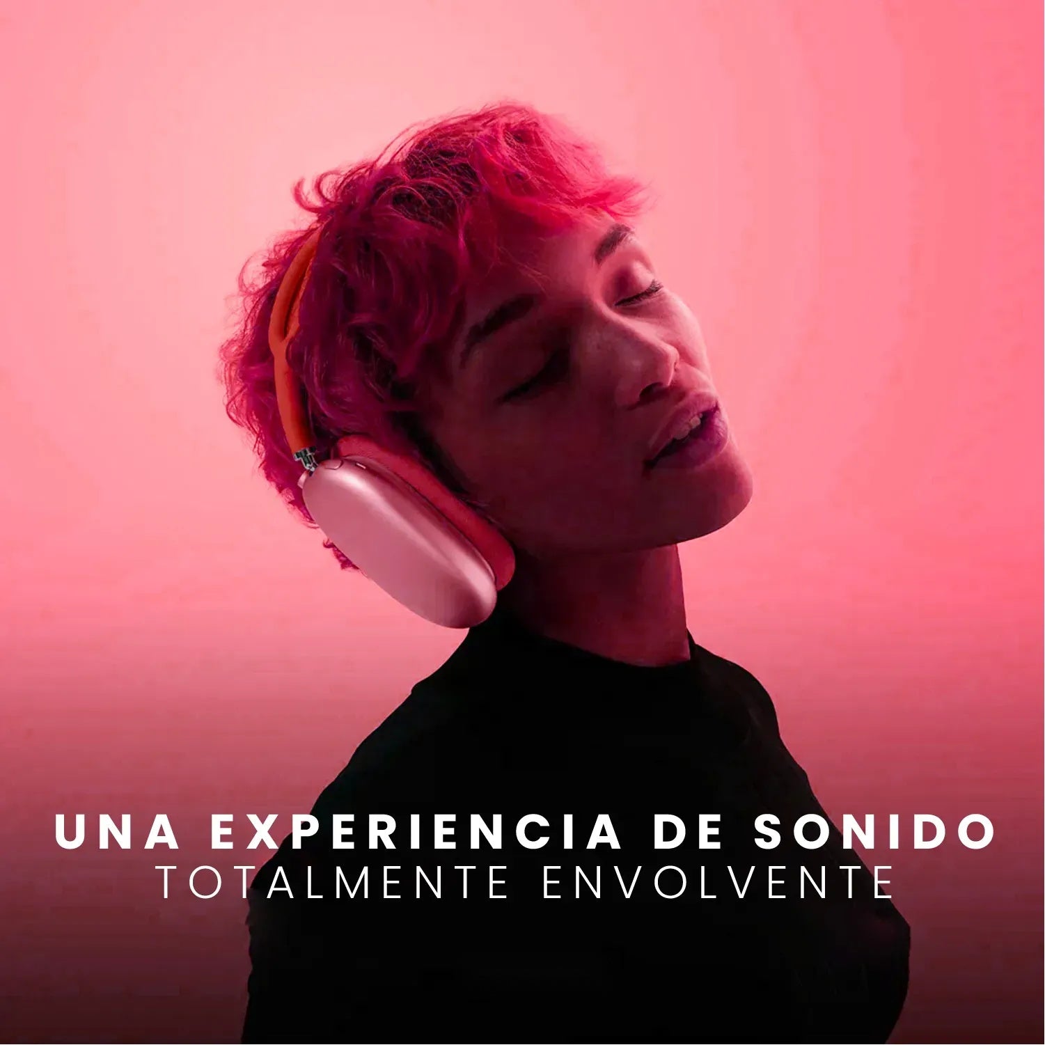 Audifonos Airpods Max 1.1 Replica Magnetica Full Sonido Bluetooth Estuche Rojo