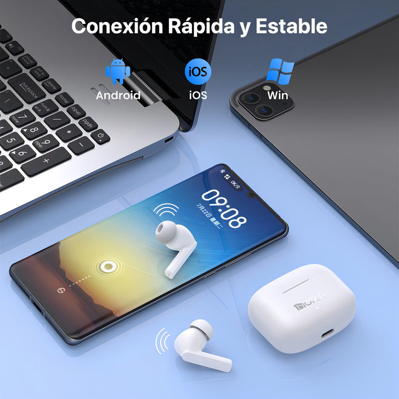 Audifonos In-Ear Inalambricos Bluetooth 1Hora Aut206 Color B