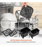 Air Fryer Freidora De Aire 9 Litros Doble Bandeja Digital Premium Nobelsound Inn Nb-2100