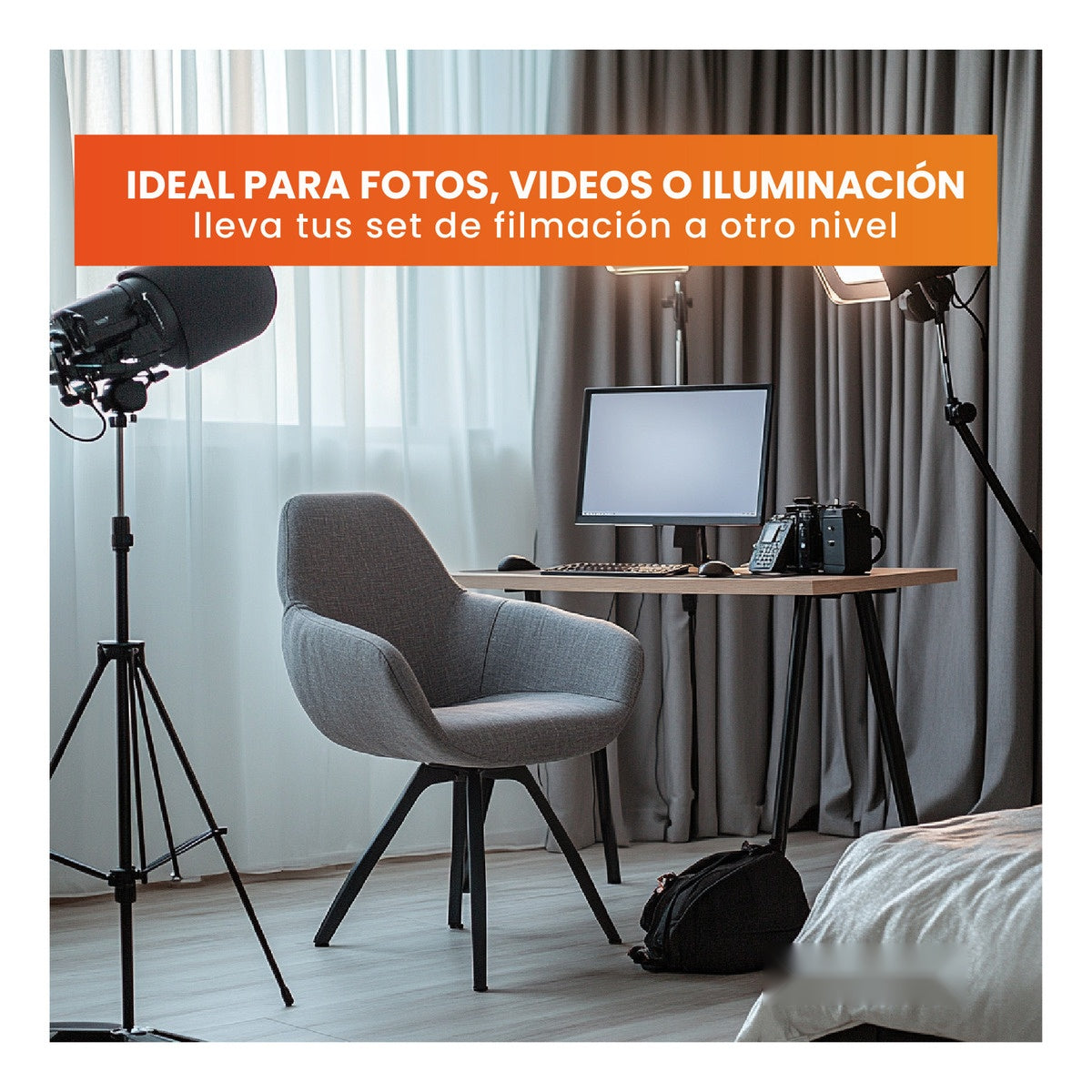 Tripode Universal Ajustable Hasta 2M Con Tornillo De 1/4 Metalico